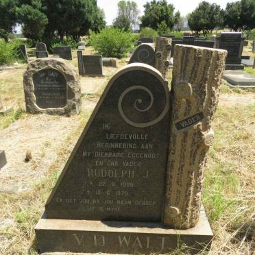 WALT Rudolph J., v.d. 1909-1970