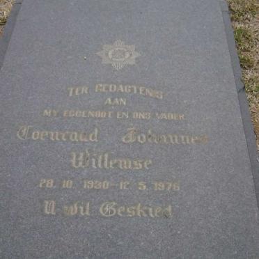 WILLEMSE Coenraad Johannes 1930-1976