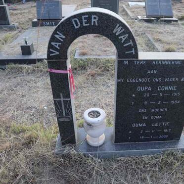 WATT Connie, van der 1915-1984 & Lettie 1917-2003
