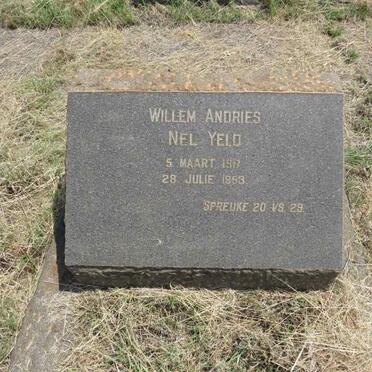 YELD Willem Andries Nel 1917-1953