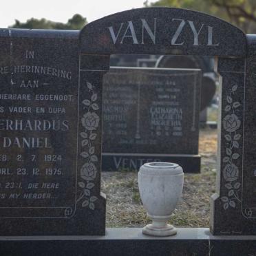 ZYL Gerhardus Daniel, van 1924-1975 &amp; Martie 1924-2006