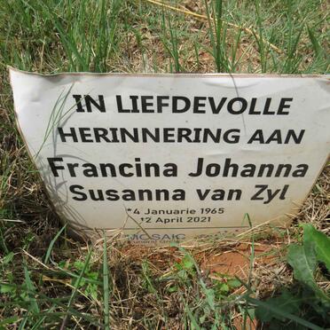 ZYL Francina Johanna Susanna, van 1965-2021