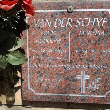 SCHYF Louis Rudolph, van der 1933-2007 &amp; Martina 1940-