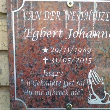 WESTHUIZEN Egbert Johannes, van der 1989-2015