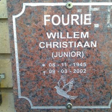 FOURIE Willem Christiaan 1945-2002