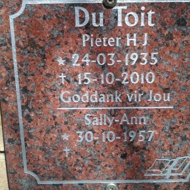 TOIT Pieter H.J., du 1935-2010 :: DU TOIT Sally-Ann 1957-