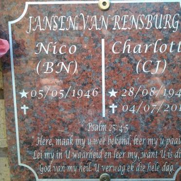 RENSBURG B.N., Jansen van 1946- &amp; C.J. 1948-2014
