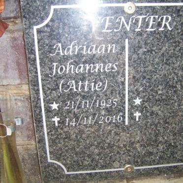 VENTER Adriaan Johannes 1925-2016