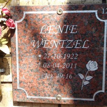 WENTZEL Lenie 1922-2011