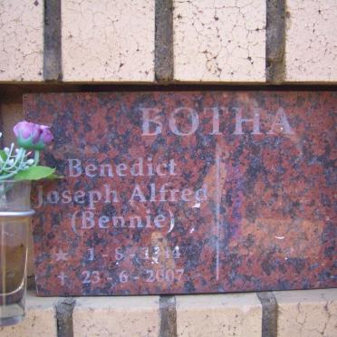 BOTHA Benedict Joseph Alfred 1944-2007
