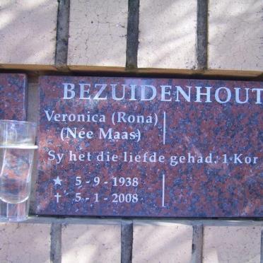 BEZUIDENHOUT Veronica nee MAAS 1938-2008
