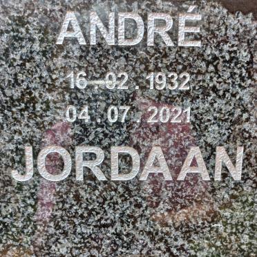 JORDAAN Andre 1932-2021