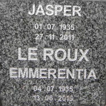 ROUX Jasper, le 1935-2011 &amp; Emmerentia 1935-2015