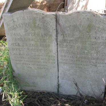 OBERHOLZER Paul Stephanus 1867-1938 &amp; Catharina Maria Aletta 1873-1942