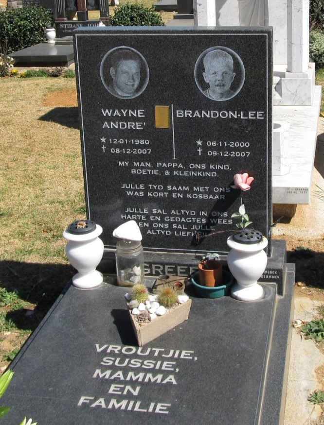 GREEF Wayne Andre 1980-2007 :: GREEF Brandon-Lee 2000-2007