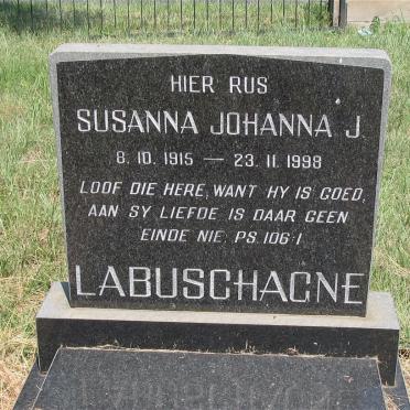 LABUSCHAGNE Susanna Johanna J. 1915-1998