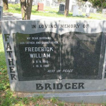 BRIDGER Frederick William 1910-1991