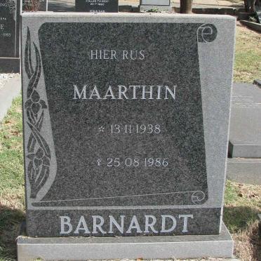 BARNARDT Maarthin 1938-1986