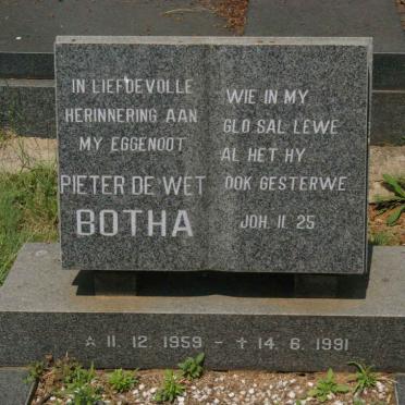 BOTHA Pieter De Wet 1959-1991