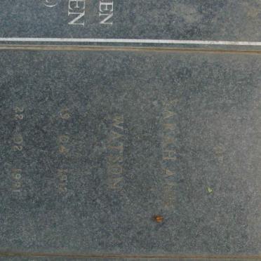 WATSON Sarah Ann 1912-1991