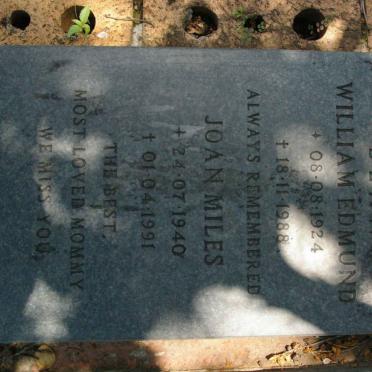 DEAN William Edmund 1924-1988 :: MILES Joan 1940-1991