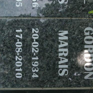 MARAIS Gordon 1934-2010