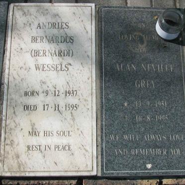 WESSELS Andries Bernardus 1937-1995 :: GREY Alan Neville 1951-1995