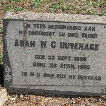 DUVENAGE Adam W.C. 1896-1962