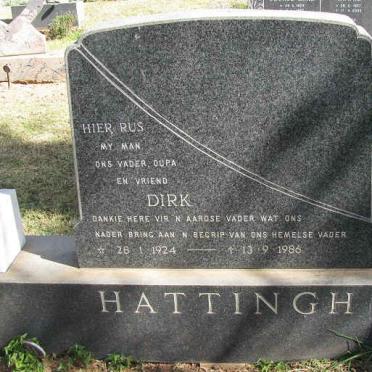 HATTINGH Dirk 1924-1986