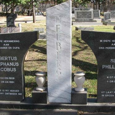 HELBERG Albertus Stephanus Jacobus 1909-1991 &amp; Sina Phillepina 1913-1991
