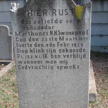 SWANEPOEL Marthunes N.H. 1922-1939