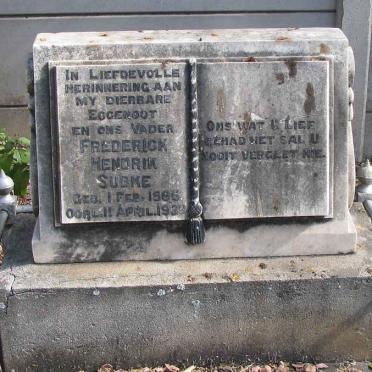 SUBKE Frederick Hendrik 1886-1939