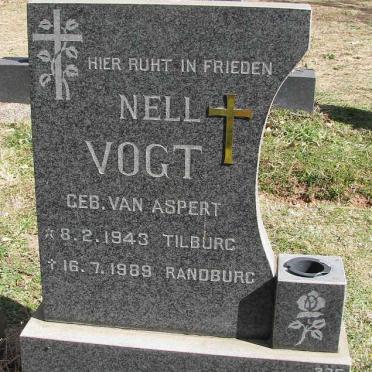 VOGT Nell nee VAN ASPERT 1943-1989