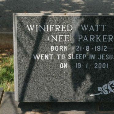 WATT Winifred nee PARKER 1912-2001