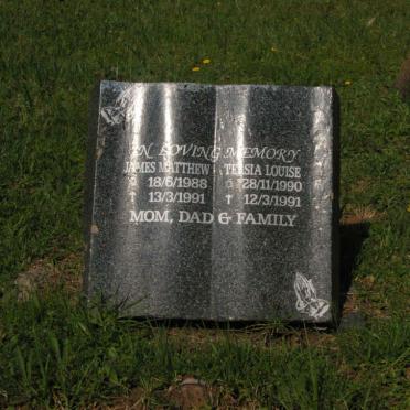 ? James Matthew 1988-1991 :: ? Tersia Louise 1990-1991