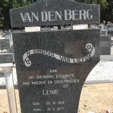 BERG Lenie, van den  1914-1977
