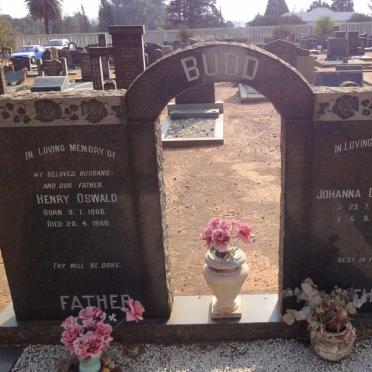 BUDD Henry Oswald 1908-1960 &amp; Johanna Catherina 1910-1993