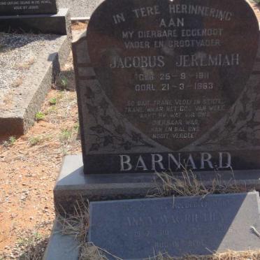 BARNARD Jacobus Jeremiah 1911-1963