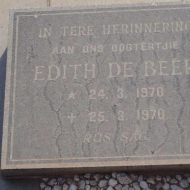 BEER Edith, de 1970-1970