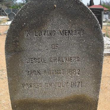 CHALMERS Jessie 1882-1971