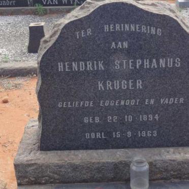 KRUGER Hendrik Stephanus 1894-1963