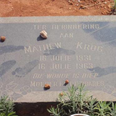 KROG Mathew 1931-1963