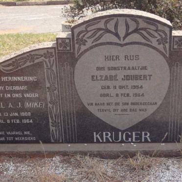 KRUGER Michiel A.J. 1908-1964 &amp; Alida Elizabeth 1910-1983 :: KRUGER Elzabe Joubert 1954-1964
