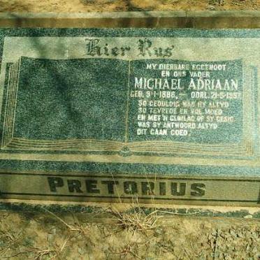 PRETORIUS Michael Adriaan 1886-1957
