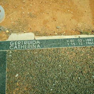 PLESSIS Gertruida Catherina, du