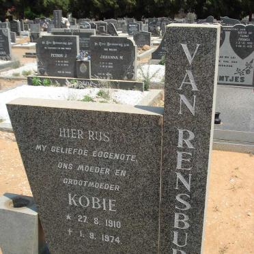 RENSBURG Kobie, van 1910-1974