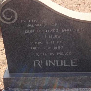 RUNDLE Louis 1913-1983