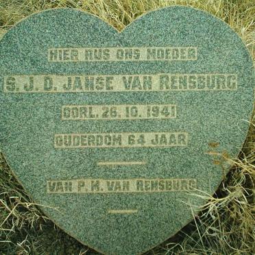 RENSBURG S.J.D., Janse van -1941