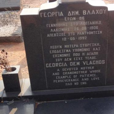 VLACHOS Georgia Dem 1906-1992