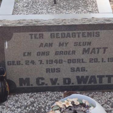 WATT M.C., v.d. 1940-1962